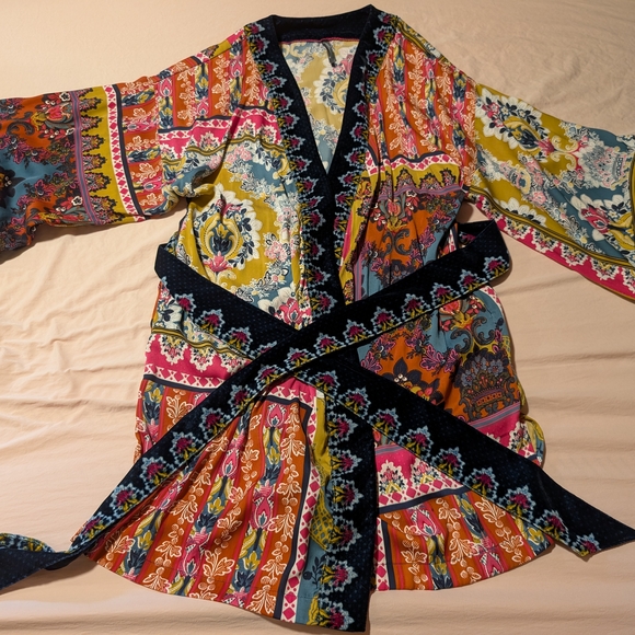 Anthropologie Multicolor Patchwork Robe - Picture 2 of 6